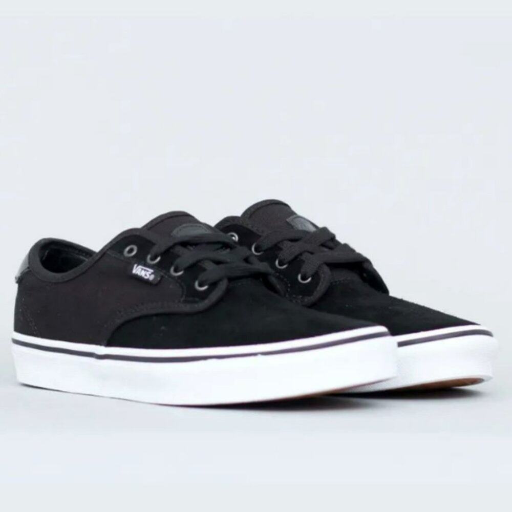 Vans Youth Chima Ferguson Pro Skateboard Shoe Black/True White Size 4.5Y NEW